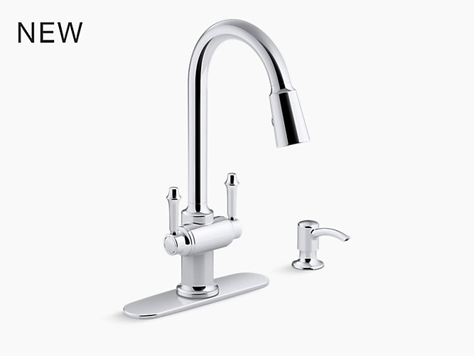K R22869 Sd Thierry 2 Handle Pull Down Kitchen Faucet Kohler
